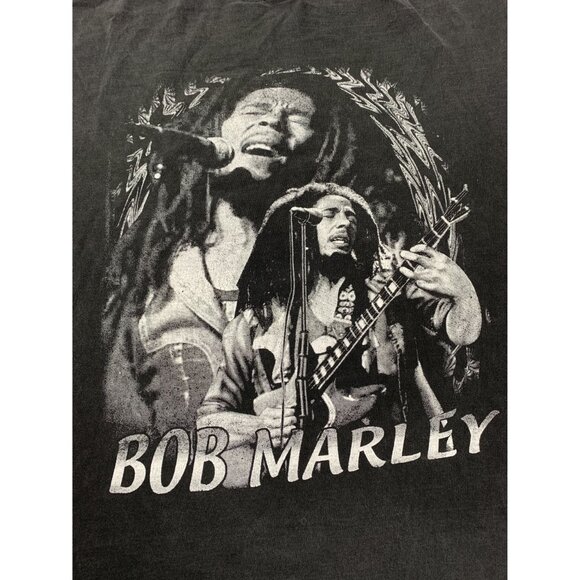 Vtg Bob Marley Men's Black XL T-Shirt Caribbean Surf Don't worry about a thing - Picture 7 of 10